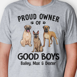 Proud Owner Of Good Kids, Personalized Shirt, Custom Gifts For Dog Lovers