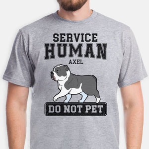 Service Human Do Not Pet, Personalized Shirt, Custom Gift For Dog Lovers