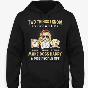 Two Things I Know I Do Well, Personalized Shirt, Gifts For Dog Mom, Mother's Day Gifts