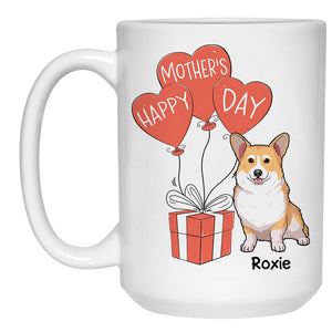 Happy Mother's Day Dog Balloon, Personalized Accent Mug, Gift For Dog Lovers