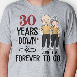 Forever To Go, Personalized Shirt, Custom Anniversary Gift For Couple