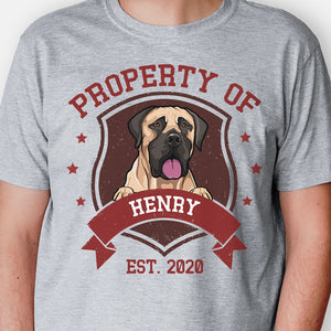 Property Of Dog Cat, Personalized Shirt, Custom Gift For Pet Lovers