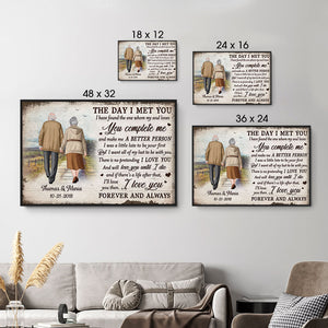 The Day I Met You I Have Found The One, Personalized Poster, Anniversary Gifts