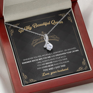 I Will Always Have Your Back, Personalized Luxury Necklace, Message Card Jewelry, Gifts For Her