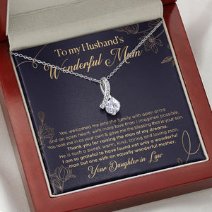 You Welcomed Me Into Family, Luxury Necklace, Custom Message Card Jewelry, Mother's Day Gifts