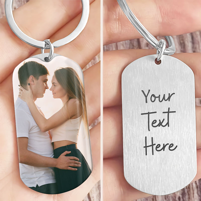 Handwriting Keychain, Personalized Keychain, Anniversary Gifts For Him, Custom Photo