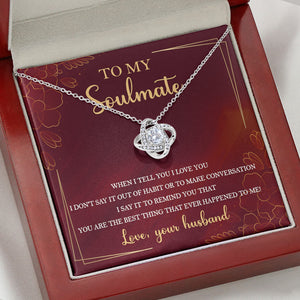 I Tell You I Love You, Personalized Luxury Necklace, Message Card Jewelry, Gift For Her