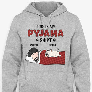 This Is My Pyjama Shirt Red Plaid Pattern, Personalized Shirt, Custom Gifts For Dog Lovers