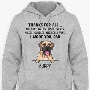 Thanks For All Dad Mom, Personalized Shirt, Gifts for Dog Lovers