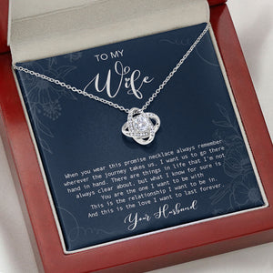 When You Wear Promise Necklace, Personalized Luxury Necklace, Message Card Jewelry, Gift For Her