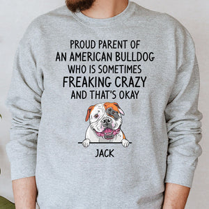 Proud Parent Of Dog, Personalized Custom Hoodie, Sweater, T shirts, Christmas for Dog Lovers