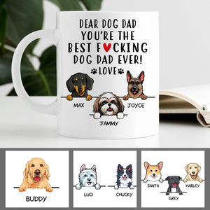 You Are The Best Dog Dad Ever, Personalized Coffee Mug, Gift for Dog Lovers, Father's Day gift