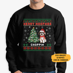 Merry Woofmas, Personalized Custom Sweaters, T shirts, Christmas Gifts for Dog Lovers