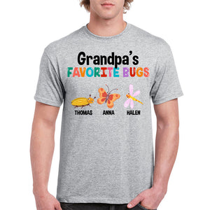 Personalized Favorite Bugs, Personalized Shirt, Funny Family gift for Grandparents