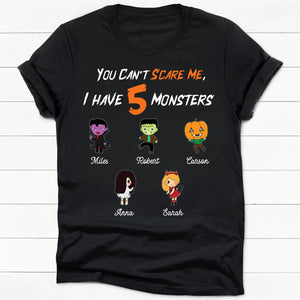 You Can't Scare Me, Custom Little Monsters, Halloween Shirt, Sweater, Hoodie, Personalized Family Gift