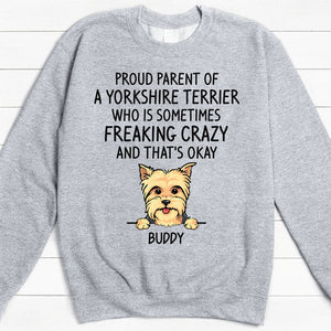 Proud Parent Of Dog, Personalized Custom Hoodie, Sweater, T shirts, Christmas for Dog Lovers