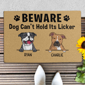 It's Licker Custom Dog Doormat, Gift For Dog Lovers, Personalized Doormat, New Home Gift