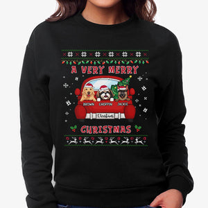 A Very Merry Christmas, Personalized Custom Sweaters, T shirts, Christmas Gifts for Dog Lovers