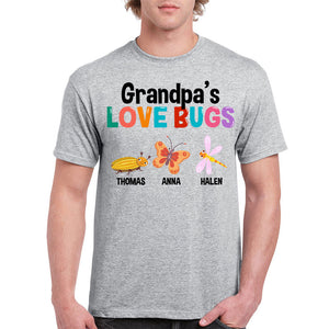 Personalized Love Bugs, Personalized Shirt, Funny Family gift for Grandparents