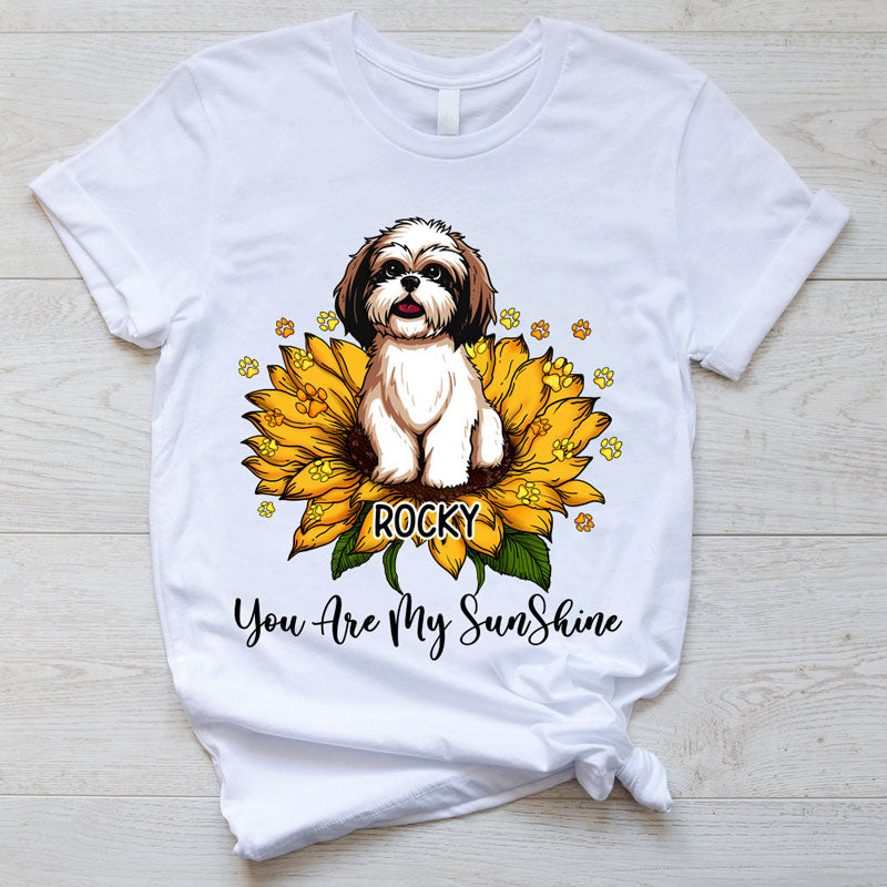 My Sunshine, Custom T Shirt, Personalized Gifts for Dog Lovers