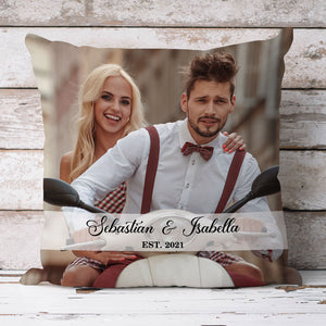 Couple Pillow, Custom Photo Pillows, Anniversary Gift, Valentine Gift For Her