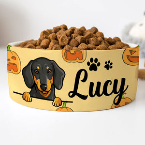 Personalized Custom Dog Bowls, Halloween, Gift for Dog Lovers