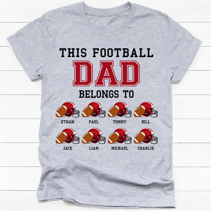 This Football Belongs To, Personalized Football Shirt, Family Gifts