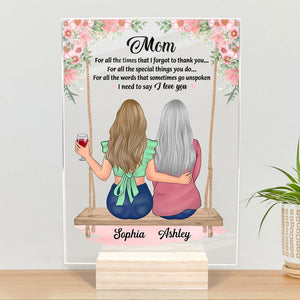 I Need To Say I Love You, Personalized Acrylic Plaque, LED Light, Mother's Day Gifts