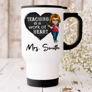 Custom Inspirational Teacher Quote, Personalized Back To School Mug, Travel Mug, Teacher Gift