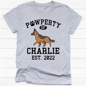 Pawperty Of Dogs, Personalized Shirt, Custom Gift For Dog Lovers