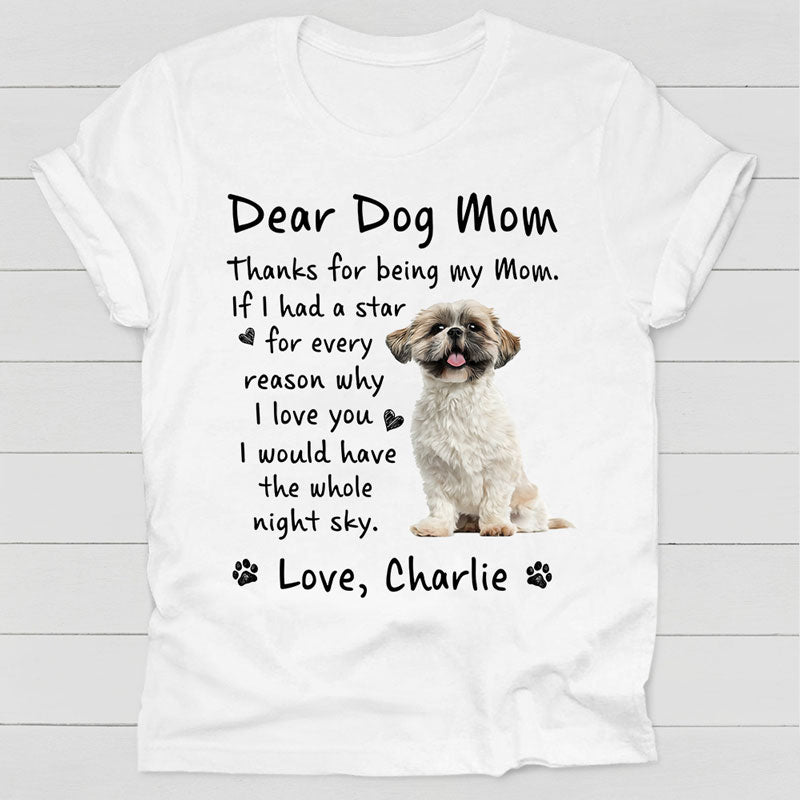 The Whole Night Sky, Personalized Shirt, Custom Gifts For Dog Lovers, Custom Photo