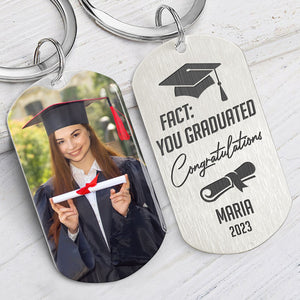 You Graduated Congratulations, Personalized Keychain, Graduation Gifts, Custom Photo