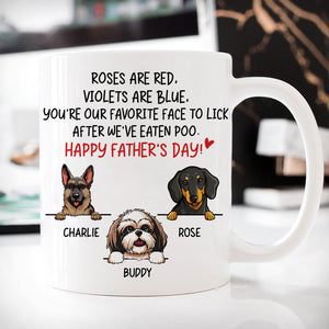 Roses Are Red, Custom Coffee Mug, Funny Personalized Mug, Custom Gift for Dog Lovers