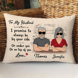 I Promise Always By Your Side, Personalized Pillows, Custom Gift For Couples