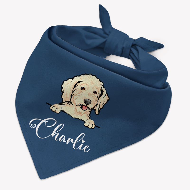 Custom Name Dog Bandana, Personalized Bandana, Custom Dog Lovers Gifts