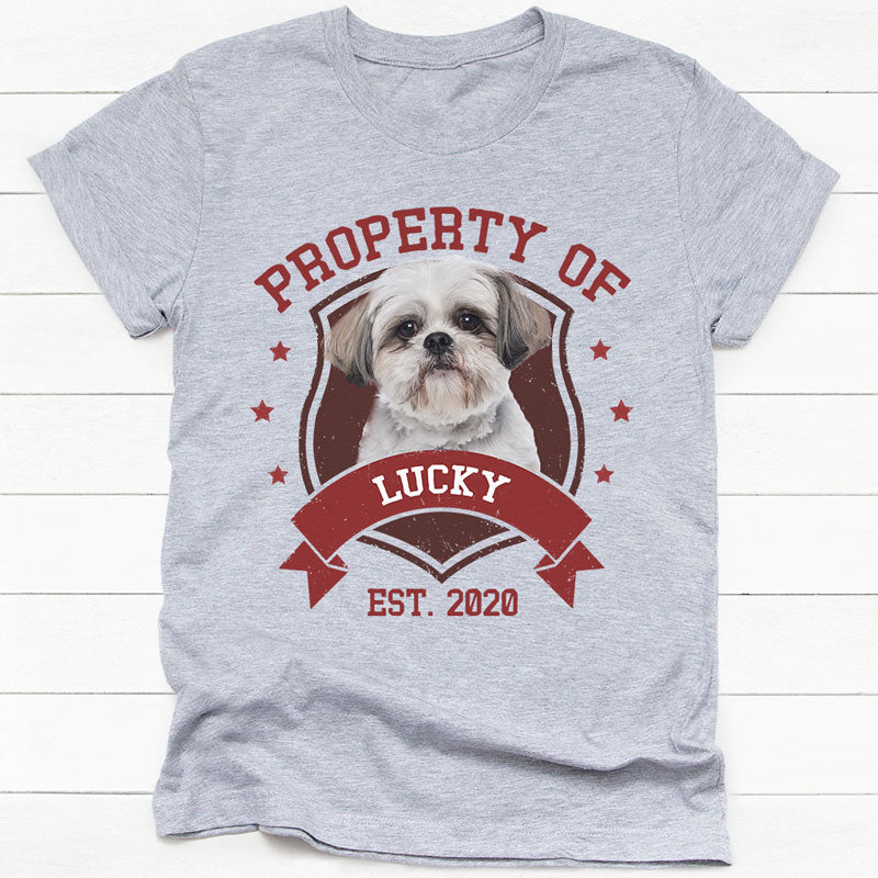 Property Of Pet, Personalized Shirt, Custom Gift For Pet Lovers, Custom Photo