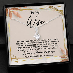 My Other Half, Personalized Message Card Jewelry, Valentine's Day Gift For Her