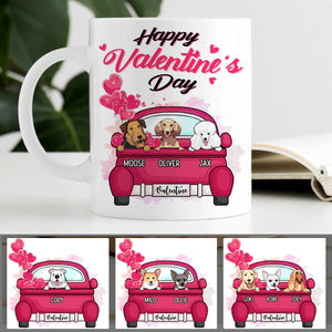 Happy Valentine Day, Personalized Mug, Custom Gifts for Dog Lovers