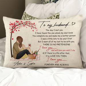 The Day I Met You, Personalized Pillows, Custom Gift For Couples (Insert Included)