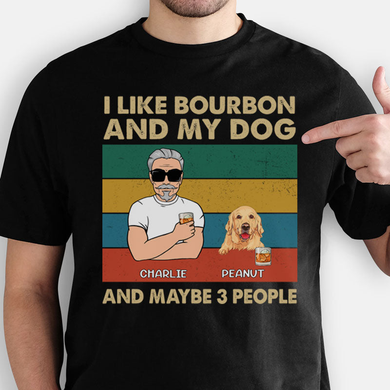 I Like My Dogs, Father's Day Gifts, Dark Color Custom T Shirt, Personalized Gifts for Dog Lovers