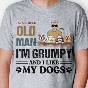 I'm Grumpy And I Like My Dogs, Personalized Shirt, Gifts For Dog Lovers