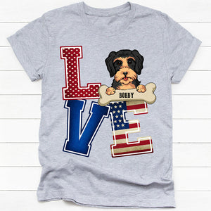 Love, Dog T Shirt, Gift For Dog Lover, Custom Shirt For Dog Lovers, Personalized Gifts