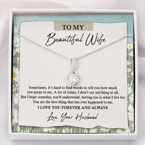 How Much You Mean To Me, Luxury Necklace, Custom Message Card Jewelry, Gift For Her