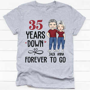 Forever To Go, Personalized Shirt, Custom Anniversary Gift For Couple