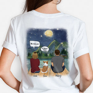 We Still Talk About You, Personalized Shirt, Back Print Shirt, Memorial Gifts For Dog Lovers