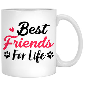 Best Friends For Life, Red Tree, Personalized Mugs, Custom Gifts for Cat Lovers