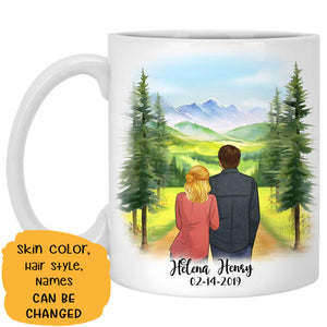 To my husband Always have Always will Mountain, Customized mug, Anniversary gifts, Personalized love gift for him