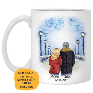 To my boyfriend My best friend My love bug Street Customized mug, Anniversary gift, Personalized love gift for him