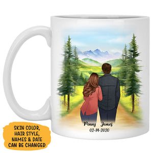 To my husband God blessed the broken road Mountain, Anniversary gifts, Personalized gifts for him