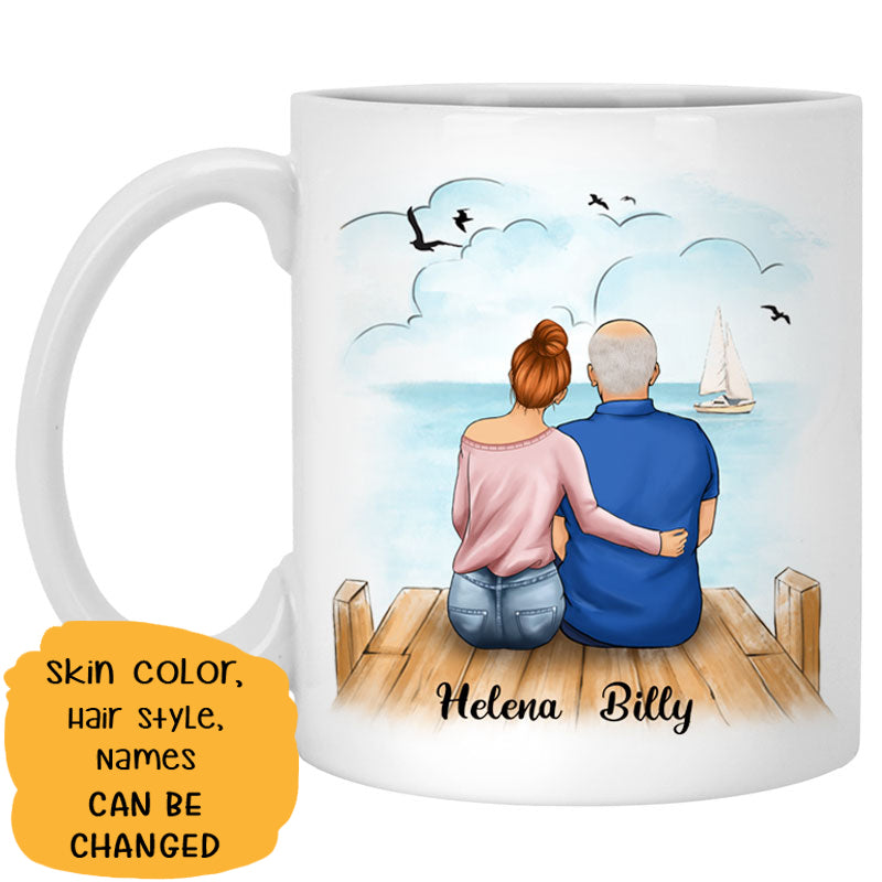 Father and Daughter Quotes Customized Coffee Mug, Personalized Gift, Father's Day gift